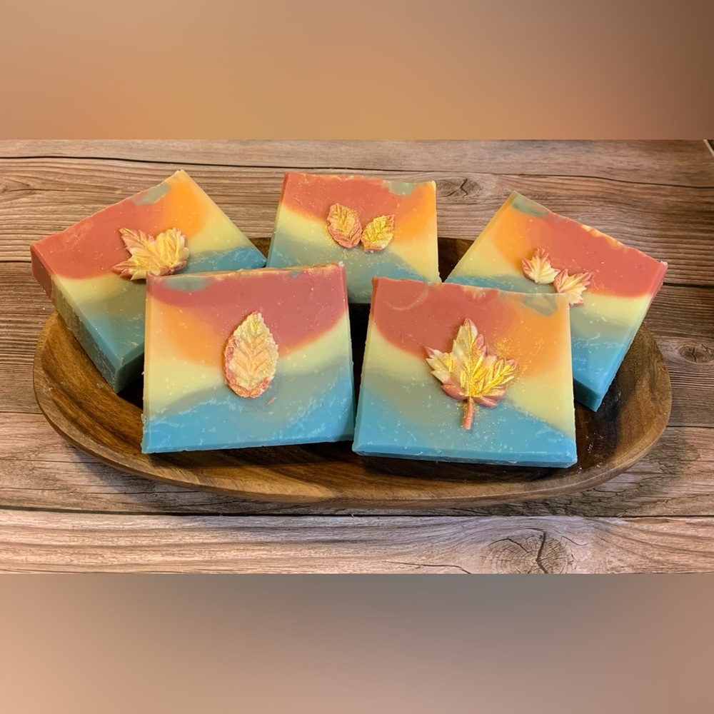 Hand Crafted Artisan Soap in Rich Colors Perfect for Thanksgiving and Beyond - Picture 6 of 9